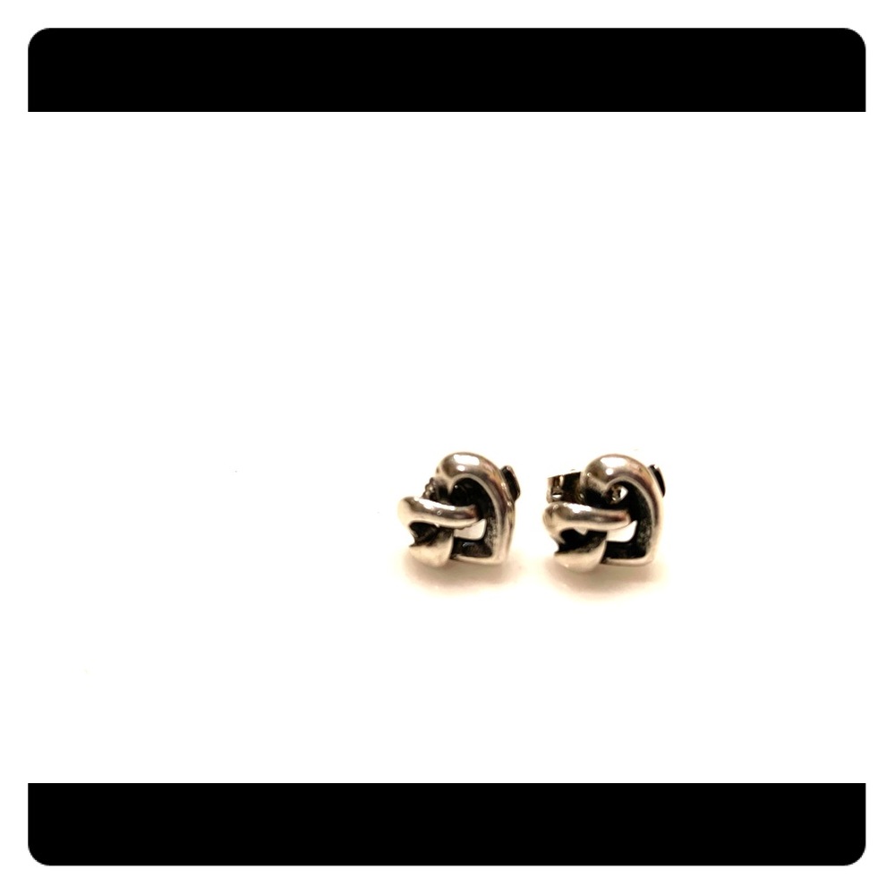 James Avery heart knot earrings